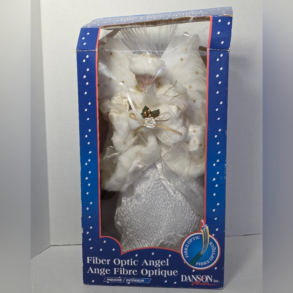 Fiber Optic Angel Indoor Tree Topper Or Table Decor Danson Inc. Vintage 90's ??